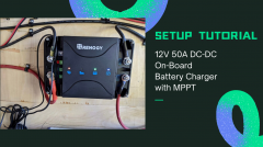 Installation 12V 50A DC-DC On-Board Battery Charger with MPPT